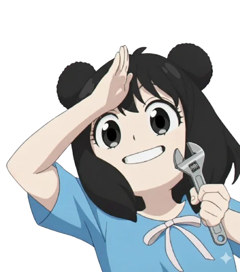 Anime sticker — the zone mascot